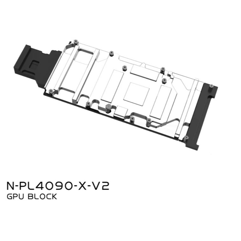 Rtx 4090 Water Block - N-PL4090-X-V2 บล็อกน้ำ GPU โครงสร้างโลหะเต็มรูปแบบ สำหรับการ์ดจอ RTX
