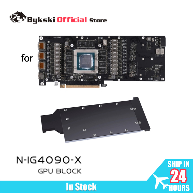 Rtx 4090 Water Block - บล็อกน้ำระบายความร้อน GPU Bykski สำหรับการ์ดจอ Colorful iGame