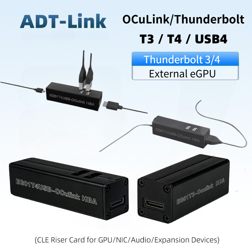 อะแดปเตอร์ T3 / T4 OCuLink Thu - Gpu External Dock Egpu Thunderbolt 4 บทวิจารณ์และราคา