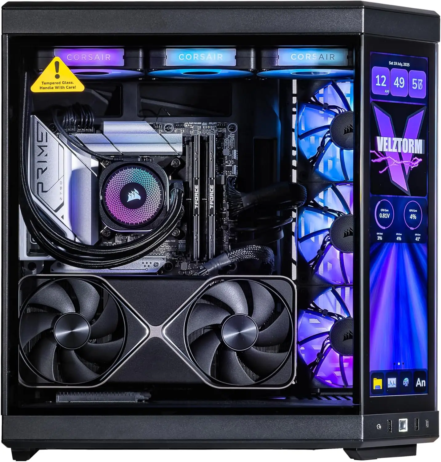 Velztorm LCD สีดำ Praetix ประก - Rtx 5080 16Gb บทวิจารณ์และราคา